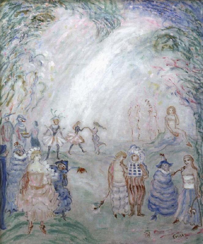 James Ensor Flowered Figures china oil painting image
